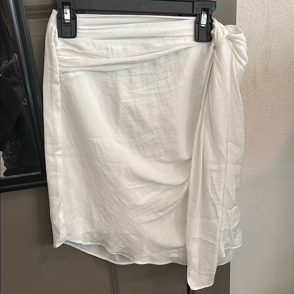 Tie White Women's Skirt